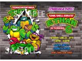 Teenage Mutant Ninja Turtles Birthday Invites Teenage Mutant Ninja Turtles Invitation Printable Tmnt