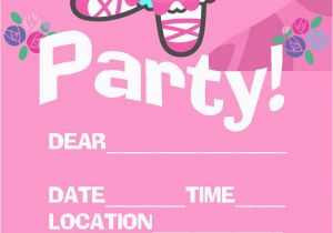 Template for Birthday Invitation Free Girl Birthday Party Invitation Template Best Party Ideas