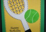Tennis Birthday Cards Glora 39 S Crafts Tennis Birthday Card