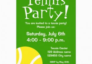 Tennis Birthday Party Invitations Tennis Party Invitations for Birthdays or Bbq 13 Cm X 18