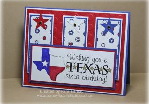 Texas Birthday Card Airbornewife 39 S Stamping Spot Owh Bonus Sketch Challenge