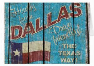 Texas Birthday Card Vintage Texas Dallas Greeting Card Zazzle