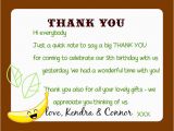 Thank You Card after Birthday Party Kandcturn5 5th Birthday Monkey Party Thank You Notes