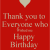 Thank You Everyone for Wishing Me A Happy Birthday Quotes Thank You to Everyone who Wished Me Happy Birthday Poster