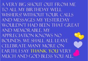 Thank You Everyone for Wishing Me A Happy Birthday Quotes Thanks for the Birthday Wishes Notes and Quotes Cute