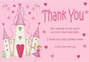 Thank You for Coming to My Birthday Cards How to Create Kids Thank You Cards Pink Anouk Invitations