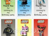Thank You for Coming to My Birthday Cards Lego Movie Quot Thank You for Coming to My Birthday Party