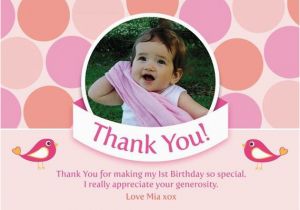 Thank You for Coming to My Birthday Cards Printable Birthday Party Thank You Card Polka Dot Coco