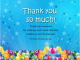 Thank You for Coming to My Birthday Cards Thank You Message for Birthday Wishes On Facebook