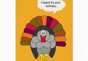Thanksgiving Birthday Cards Free Thanksgiving Birthday Turkey Card Zazzle Com