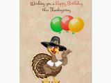 Thanksgiving Birthday Cards Free Turkey Balloons Thanksgiving Birthday Card Zazzle Com