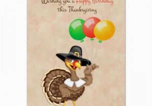 Thanksgiving Birthday Cards Free Turkey Balloons Thanksgiving Birthday Card Zazzle Com