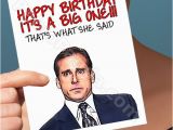 That S What She Said Birthday Card Funny Birthday Card the Office Best Friend Birthday Card