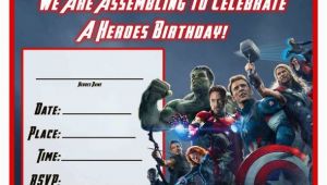 The Avengers Birthday Invitations Free Avengers Age Of Ultron Printable Birthday Invitation