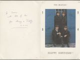 The Beatles Birthday Card Lot Detail Vintage Beatles Birthday Card