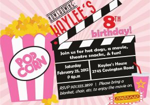 The Birthday Girl Movie Movie Birthday Party Invitation Girl Birthday Invitation