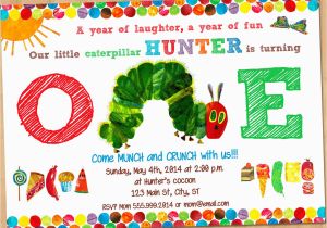 The Hungry Caterpillar Birthday Invitations Very Hungry Caterpillar Invitation First by