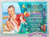 The Little Mermaid Invitations for Birthday 18 Personalized Birthday Invitations Psd Vector Eps