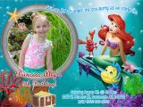 The Little Mermaid Invitations for Birthday Little Mermaid Birthday Invitations Kustom Kreations