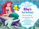 The Little Mermaid Invitations for Birthday the Little Mermaid Birthday Invitations Free Printable