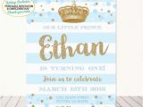 The Little Prince Birthday Invitations Prince Birthday Invitation Little Prince Invitation Blue Gold