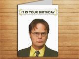 The Office themed Birthday Cards the Office Birthday Card Office Tv Show Cards Printable It is