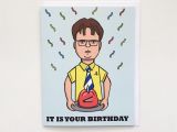 The Office themed Birthday Cards the Office Dwight Schrute Birthday Card the Office Tv Show