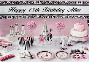 Themes for 13th Birthday Girl Pink Paris 13th Birthday Party Supplies Party City