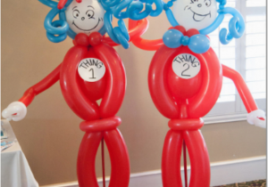 Thing 1 and Thing 2 Birthday Decorations Birthday Party Ideas Blog Delightful Dr Seuss Thing