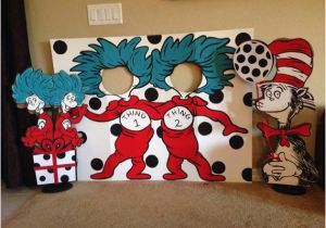 Thing 1 and Thing 2 Birthday Decorations Let 39 S Be Thing 1 and Thing 2 Party Photo Prop