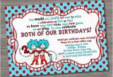 Thing 1 and Thing 2 Birthday Invitations Thing 1 and Thing 2 Birthday Party Invitations