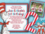 Thing 1 and Thing 2 Birthday Invitations Thing 1 and Thing 2 Birthday Party Invitations