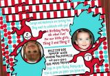 Thing 1 and Thing 2 Birthday Invitations Thing 1 and Thing 2 Invitation Mimi 39 S Dollhouse