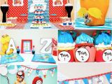 Thing 1 and Thing 2 Birthday Party Decorations Kara 39 S Party Ideas Thing 1 and Thing 2 Twin Birthday Party