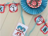 Thing 1 and Thing 2 Birthday Party Decorations Kara 39 S Party Ideas Thing One Thing Two Dr Seuss Twins 1st