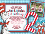 Thing 1 Thing 2 Birthday Invitations Thing 1 and Thing 2 Birthday Party Invitations