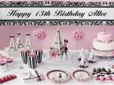 Thirteenth Birthday Party Decorations Pink Paris 13th Birthday Party Supplies Party City