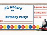 Thomas and Friends Birthday Invitation Cards 9 Train Birthday Invitations for Kid Free Printable