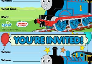 Thomas and Friends Birthday Invitation Cards Thomas Friends Party Invitation Free Birthday Party