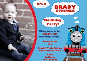 Thomas and Friends Birthday Invitation Cards Thomas the Train and Friends Birthday Invitation by