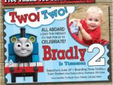 Thomas and Friends Birthday Invitation Cards Thomas the Train Custom Birthday Invitation for Your