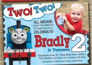 Thomas and Friends Birthday Invitation Cards Thomas the Train Custom Birthday Invitation for Your