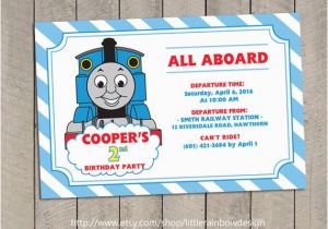 Thomas and Friends Birthday Invitation Cards Thomas Train Invitation Thomas Invitation Thomas Birthday
