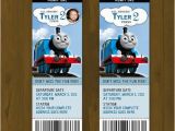 Thomas and Friends Birthday Invitation Cards Thomas Train Ticket Printable Birthday Ticket Invitation