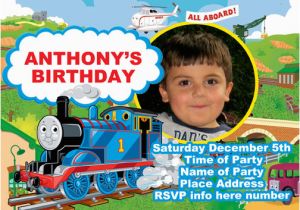 Thomas Birthday Invitations Personalized Thomas the Train Birthday Invitations Ideas Bagvania