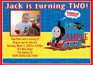 Thomas Birthday Invitations Personalized Thomas the Train Birthday Invitations Ideas Bagvania