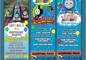 Thomas Birthday Invitations Personalized Thomas the Train Birthday Invitations Template Best