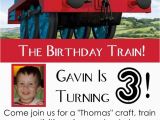 Thomas Birthday Invites Thomas the Engine Invitation Editable