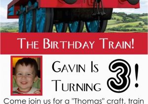 Thomas Birthday Invites Thomas the Engine Invitation Editable