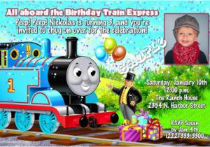Thomas Birthday Invites Thomas the Tank Engine Birthday Invitations Confetti
